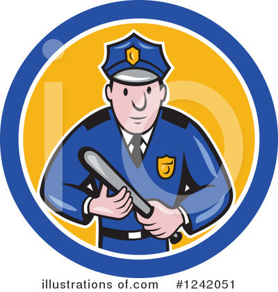 Policeman Clipart #1242051 by patrimonio