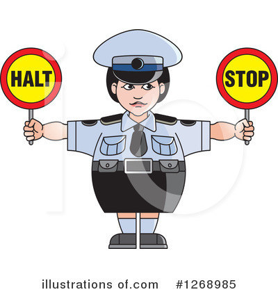 Stop Sign Clipart #1268985 by Lal Perera