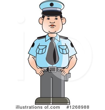 Royalty-Free (RF) Police Clipart Illustration by Lal Perera - Stock Sample #1268988