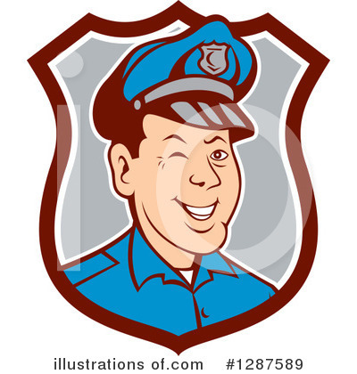Police Man Clipart #1287589 by patrimonio