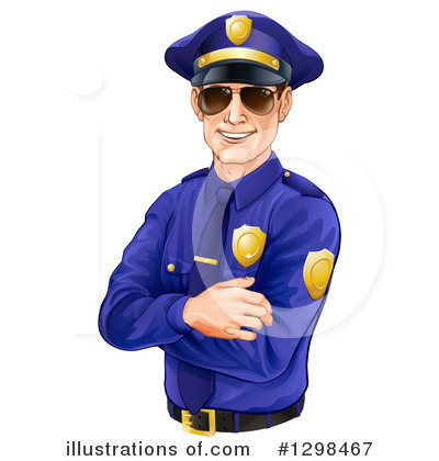 Royalty-Free (RF) Police Clipart Illustration by AtStockIllustration - Stock Sample #1298467