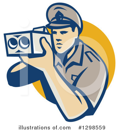 Royalty-Free (RF) Police Clipart Illustration by patrimonio - Stock Sample #1298559