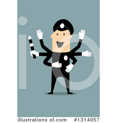 Royalty-Free (RF) Police Clipart Illustration by Vector Tradition SM - Stock Sample #1314057