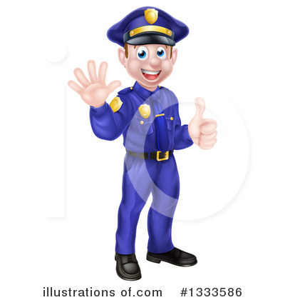 Royalty-Free (RF) Police Clipart Illustration by AtStockIllustration - Stock Sample #1333586