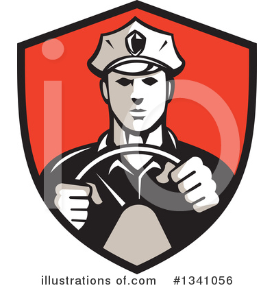 Royalty-Free (RF) Police Clipart Illustration by patrimonio - Stock Sample #1341056