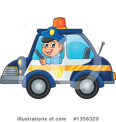 Police Car Clipart #1356320 by visekart