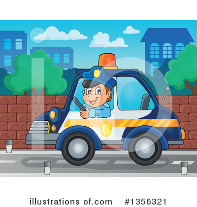 Royalty-Free (RF) Police Clipart Illustration by visekart - Stock Sample #1356321