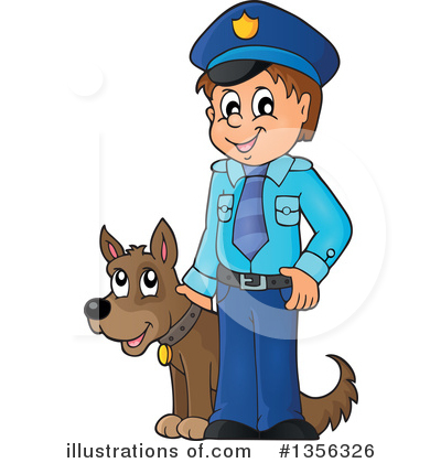 Police Dog Clipart #1356326 by visekart