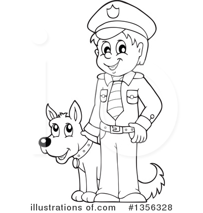 Royalty-Free (RF) Police Clipart Illustration by visekart - Stock Sample #1356328