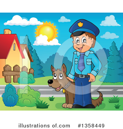 Police Man Clipart #1358449 by visekart
