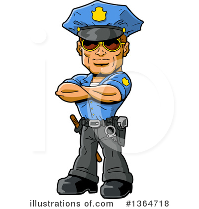 Police Man Clipart #1364718 by Clip Art Mascots