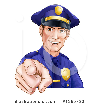 Police Officer Clipart #1385720 by AtStockIllustration