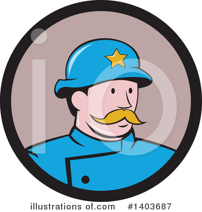 Police Officer Clipart #1403687 by patrimonio