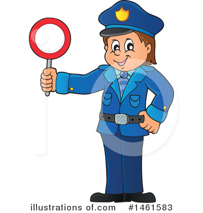 Royalty-Free (RF) Police Clipart Illustration by visekart - Stock Sample #1461583