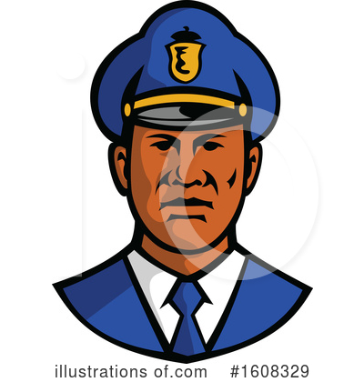 Royalty-Free (RF) Police Clipart Illustration by patrimonio - Stock Sample #1608329