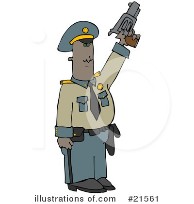 Royalty-Free (RF) Police Clipart Illustration by djart - Stock Sample #21561