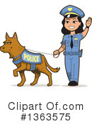 Police Dog Clipart #1363575 by Clip Art Mascots