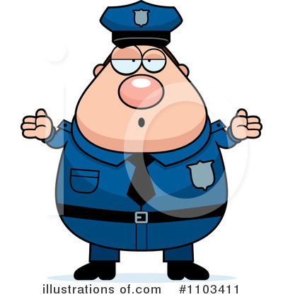 Royalty-Free (RF) Police Man Clipart Illustration by Cory Thoman - Stock Sample #1103411