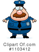 Police Man Clipart #1103412 by Cory Thoman