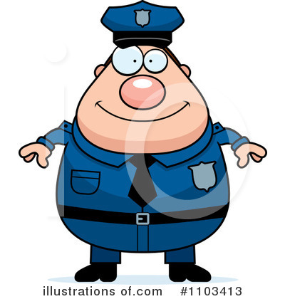Police Clipart #1103413 by Cory Thoman
