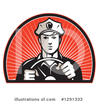Royalty-Free (RF) Police Officer Clipart Illustration by patrimonio - Stock Sample #1291333