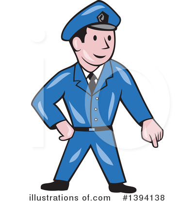 Royalty-Free (RF) Police Officer Clipart Illustration by patrimonio - Stock Sample #1394138