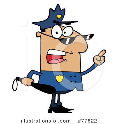 Royalty-Free (RF) Police Officer Clipart Illustration by Hit Toon - Stock Sample #77822