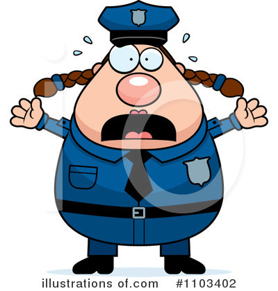 Royalty-Free (RF) Police Woman Clipart Illustration by Cory Thoman - Stock Sample #1103402