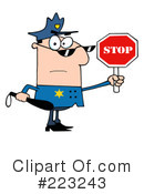 Policeman Clipart #223243 by Hit Toon