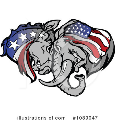 American Flag Clipart #1089047 by Chromaco