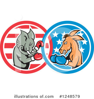 Democrat Donkey Clipart #1248579 by patrimonio