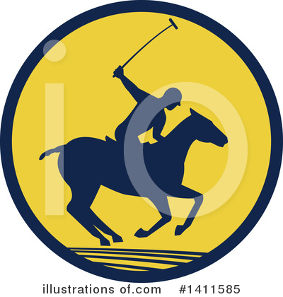 Horseback Clipart #1411585 by patrimonio