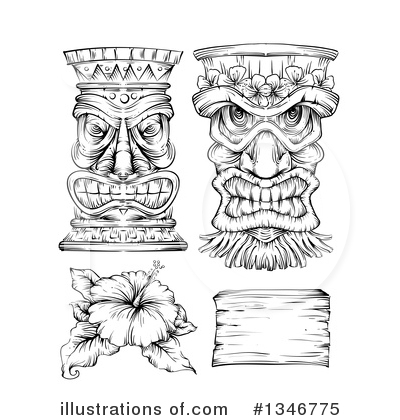 Royalty-Free (RF) Polynesian Clipart Illustration by BNP Design Studio - Stock Sample #1346775