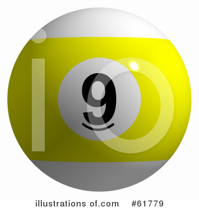 Royalty-Free (RF) Pool Ball Clipart Illustration by ShazamImages - Stock Sample #61779