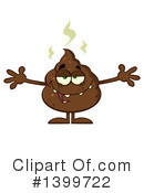 Poop Character Clipart #1399722 by Hit Toon