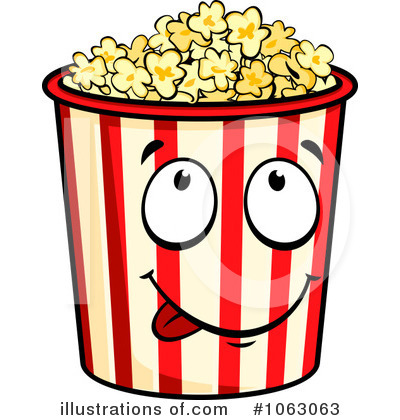 Royalty-Free (RF) Popcorn Clipart Illustration by Vector Tradition SM - Stock Sample #1063063