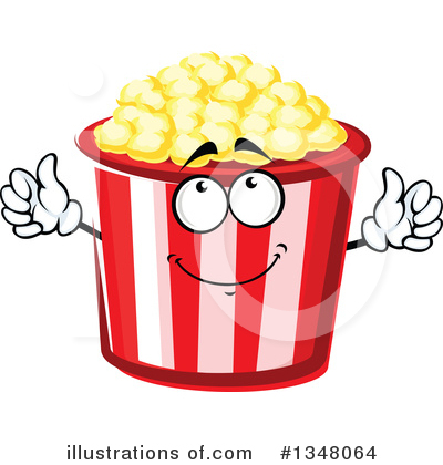 Royalty-Free (RF) Popcorn Clipart Illustration by Vector Tradition SM - Stock Sample #1348064