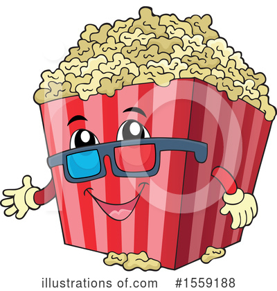 Popcorn Mascot Clipart #1559188 by visekart