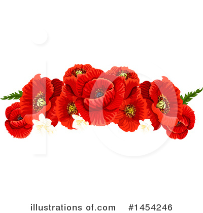 Royalty-Free (RF) Poppy Clipart Illustration by Vector Tradition SM - Stock Sample #1454246