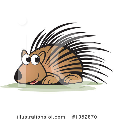 Royalty-Free (RF) Porcupine Clipart Illustration by Lal Perera - Stock Sample #1052870