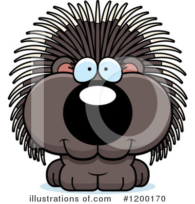 Porcupine Clipart #1200170 by Cory Thoman