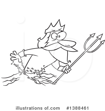 Royalty-Free (RF) Poseidon Clipart Illustration by toonaday - Stock Sample #1388461