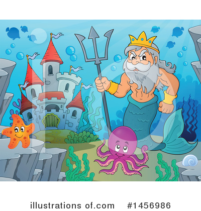 Royalty-Free (RF) Poseidon Clipart Illustration by visekart - Stock Sample #1456986