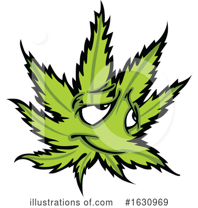 Pot Leaf Clipart #1630969 by Chromaco