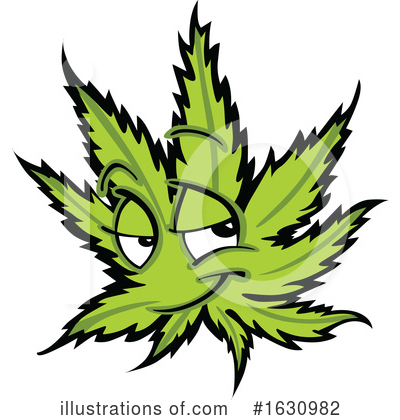 Royalty-Free (RF) Pot Leaf Clipart Illustration by Chromaco - Stock Sample #1630982