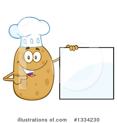 Royalty-Free (RF) Potato Character Clipart Illustration by Hit Toon - Stock Sample #1334230
