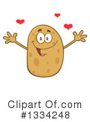 Potato Character Clipart #1334248 by Hit Toon