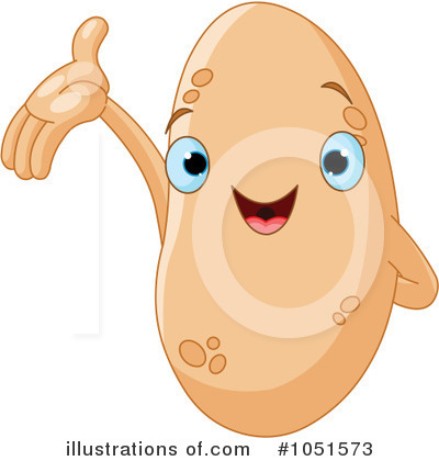 Royalty-Free (RF) Potato Clipart Illustration by Pushkin - Stock Sample #1051573