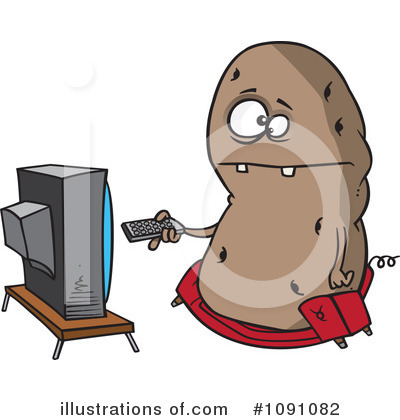Royalty-Free (RF) Potato Clipart Illustration by toonaday - Stock Sample #1091082
