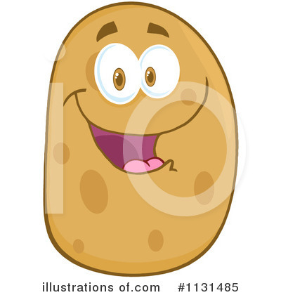 Royalty-Free (RF) Potato Clipart Illustration by Hit Toon - Stock Sample #1131485